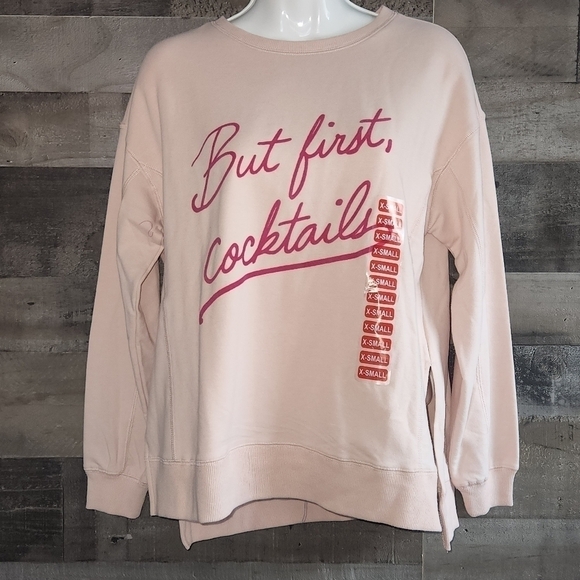 New WILDFOX But First Cocktail Hudson thermal Sweater - Picture 2 of 8